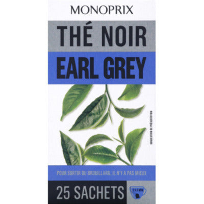 Monoprix Thé Earl Grey 25 Sachets 45G Monoprix Thé Earl Grey 25 Sachets 45G