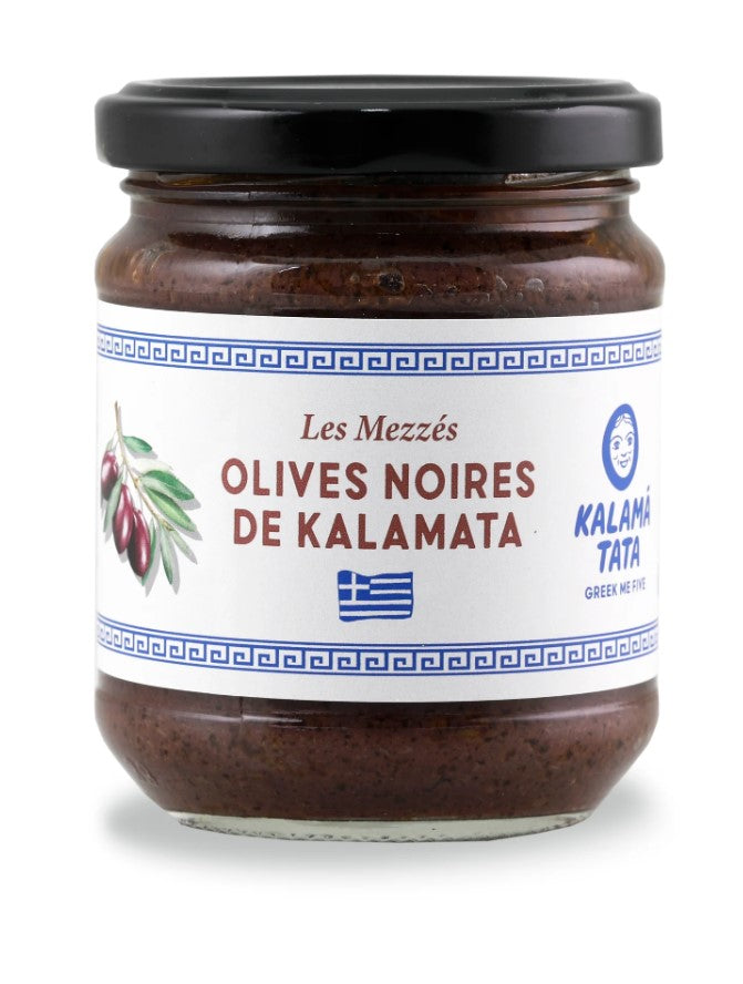 Kalama Tata Mezze d'Olives Noires 190g Kalama Tata Mezze d'Olives Noires 190g