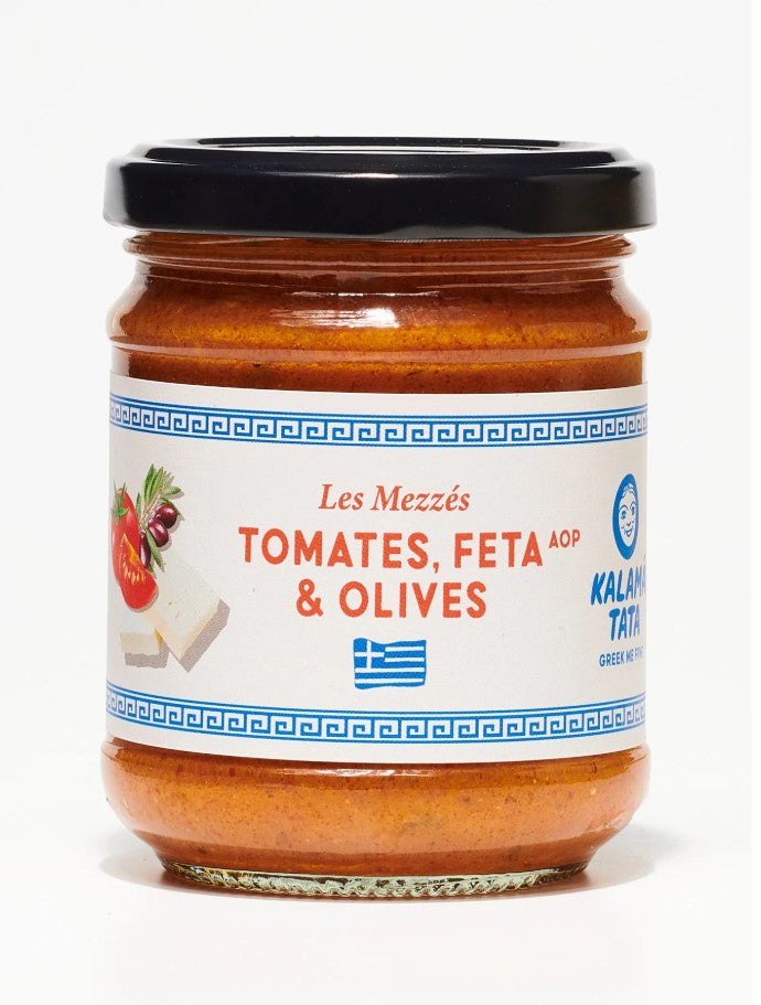 Kalama Tata Mezze Tomates & Féta AOP & Olives 200g Kalama Tata Mezze Tomates & Féta AOP & Olives 200g