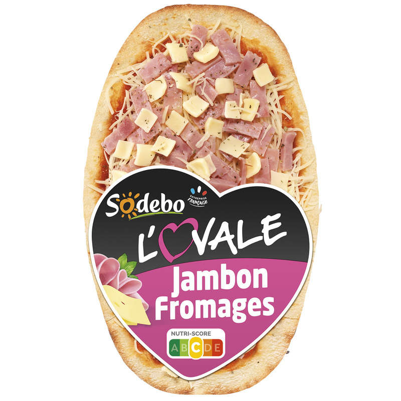 Sodebo Pizza l'Ovale Jambon fromages 200g Sodebo Pizza l'Ovale Jambon fromages 200g