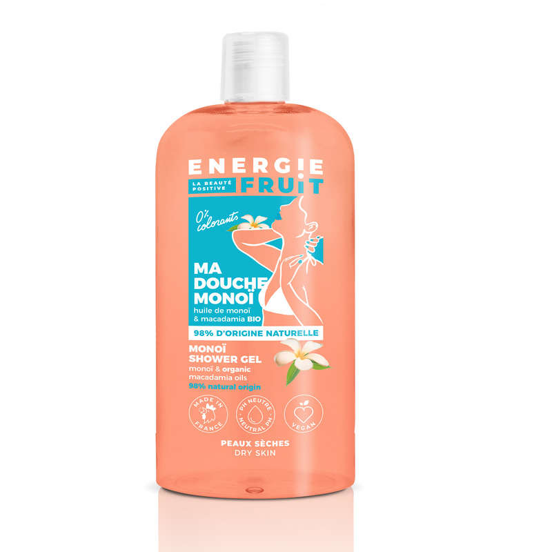 Energie Fruit Gel Douche à l'huile de monoï et macadamia Bio 500ml Energie Fruit Gel Douche à l'huile de monoï et macadamia Bio 500ml