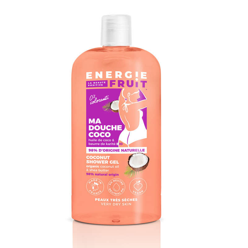 Energie Fruit Gel Douche Soin Hydratant Coco et karité Bio 500ml Energie Fruit Gel Douche Soin Hydratant Coco et karité Bio 500ml