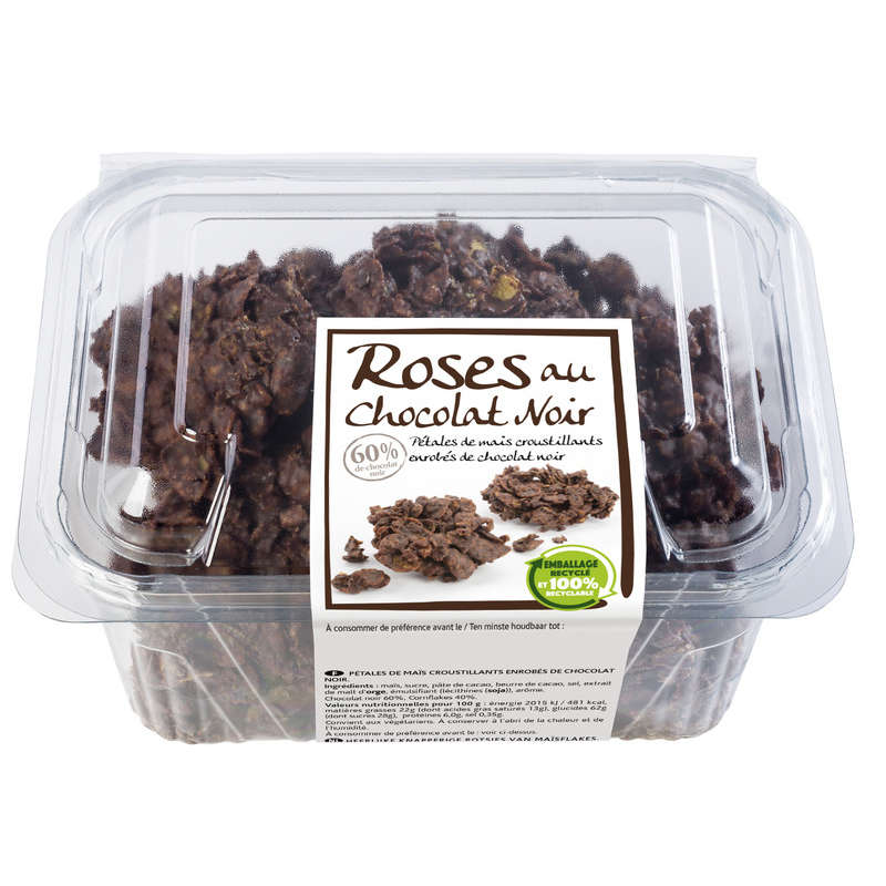 Lightbody Europe Roses au Chocolat Noir 250g Lightbody Europe Roses au Chocolat Noir 250g