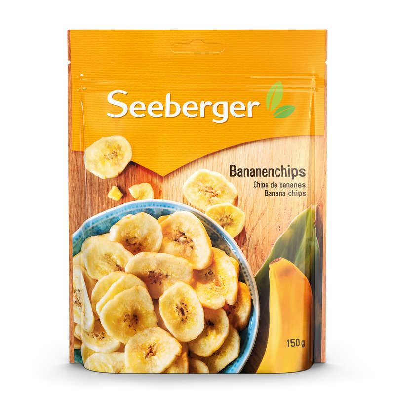 Seeberger Chips De Bananes En Sachet 150g Seeberger Chips De Bananes En Sachet 150g
