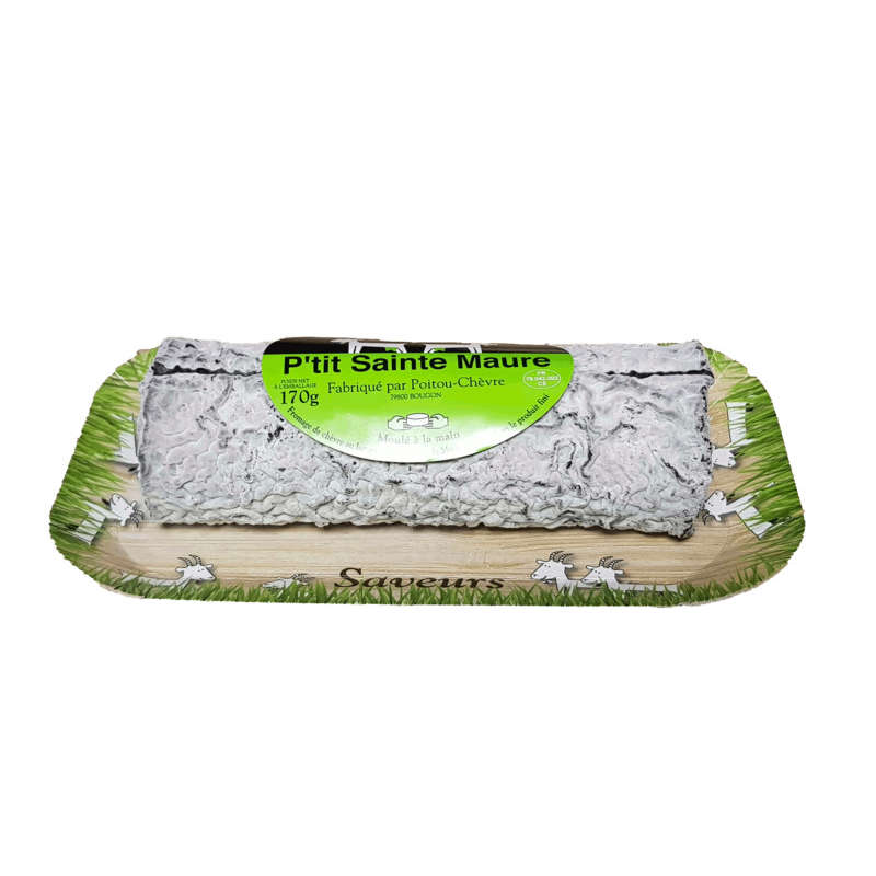 P’tit Sainte Maure Fromage de chèvre Cendré 25% M.g 170g P’tit Sainte Maure Fromage de chèvre Cendré 25% M.g 170g