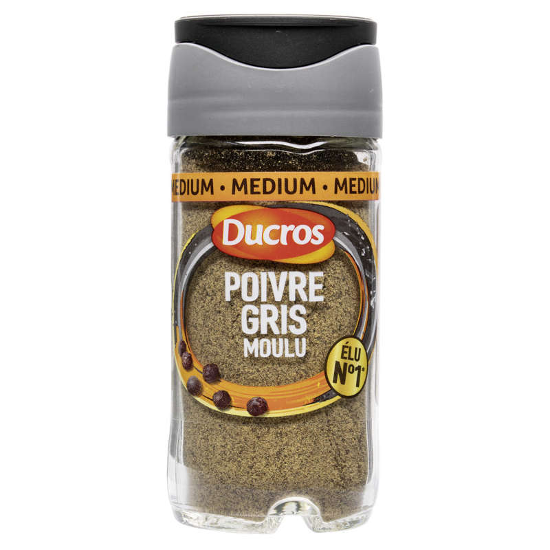Ducros Poivre Gris Moulu 36g Ducros Poivre Gris Moulu 36g