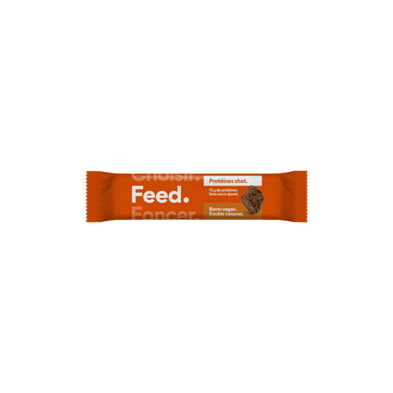 Feed Barre Enrobé Caramel Protéine Shot 55g Feed Barre Enrobé Caramel Protéine Shot 55g