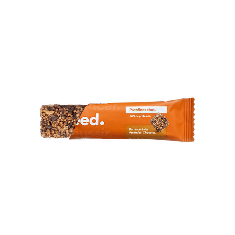 Feed Barre Céréales Protéines Shot chocolat Amande 40g Feed Barre Céréales Protéines Shot chocolat Amande 40g