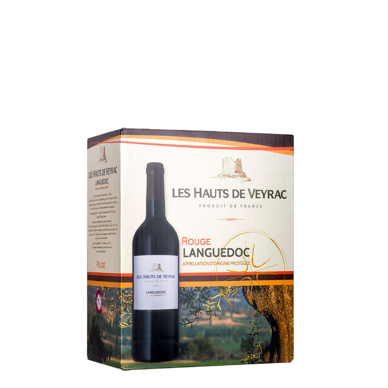 Les Hauts de Veyrac AOP Languedoc Vin Rouge 3L Les Hauts de Veyrac AOP Languedoc Vin Rouge 3L