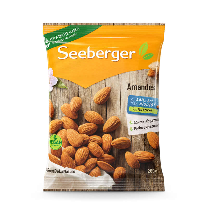 Seeberger Amandes Décortiquées 200g Seeberger Amandes Décortiquées 200G