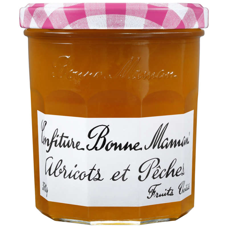 Bonne Maman Confiture abricots et pêches 370g Bonne Maman Confiture abricots et pêches 370g