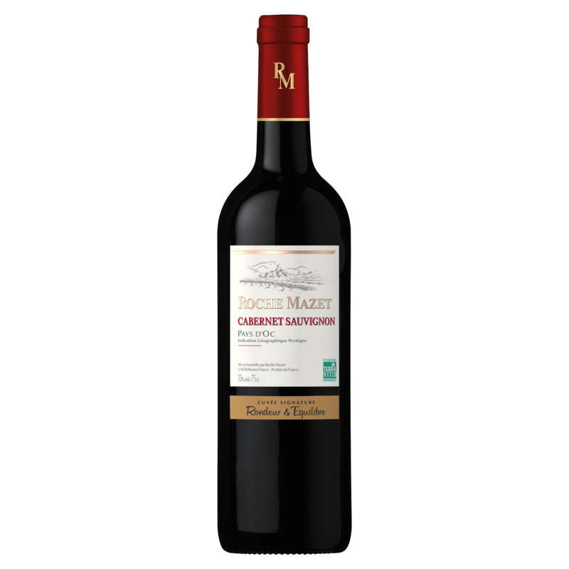 Roche Mazet Cabernet Sauvignon Vin De Pays D'Oc Rouge Igp 75cl Roche Mazet Cabernet Sauvignon Vin De Pays D'Oc Rouge Igp 75cl