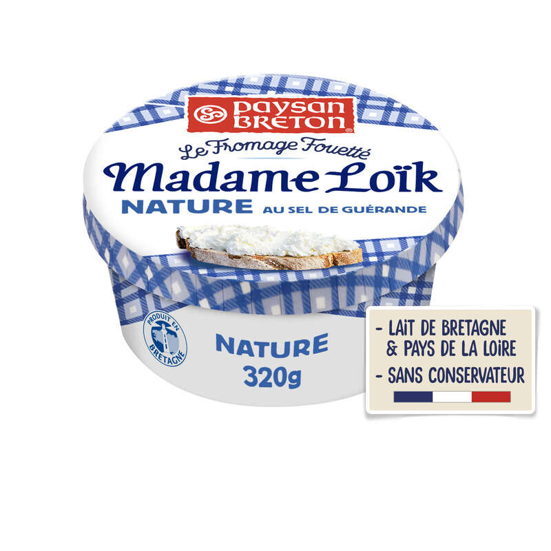 Paysan Breton Mme Loïk Fromage Fouetté Au Sel 320g Paysan Breton Mme Loïk Fromage Fouetté Au Sel 320g