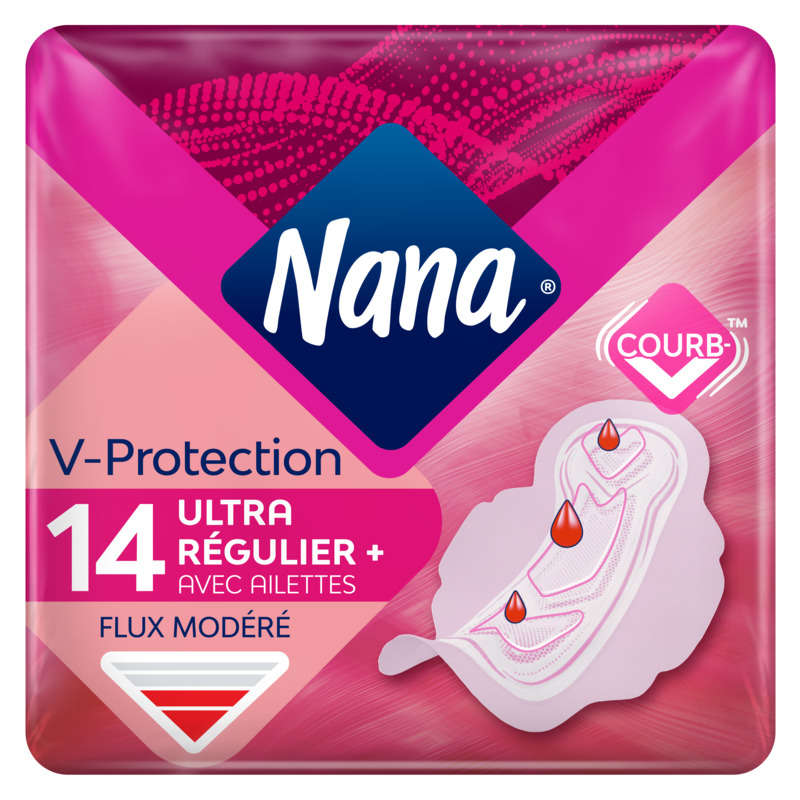 Nana Serviettes Hygiéniques Ultra Normal Plus x14