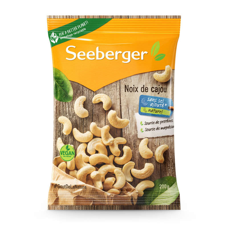 Seeberger Noix De Cajou Naturelle 200g Seeberger Noix De Cajou Naturelle 200g