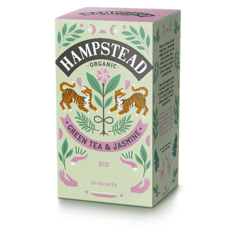 Hampstead Thé Vert Jasmin Bio x20 Sachets Hampstead Thé Vert Jasmin Bio x20 Sachets