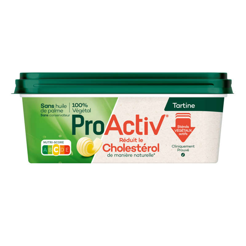 Proactiv Margarine aux stérols végétaux tartine - Expert 225g Proactiv Margarine aux stérols végétaux tartine - Expert 225g