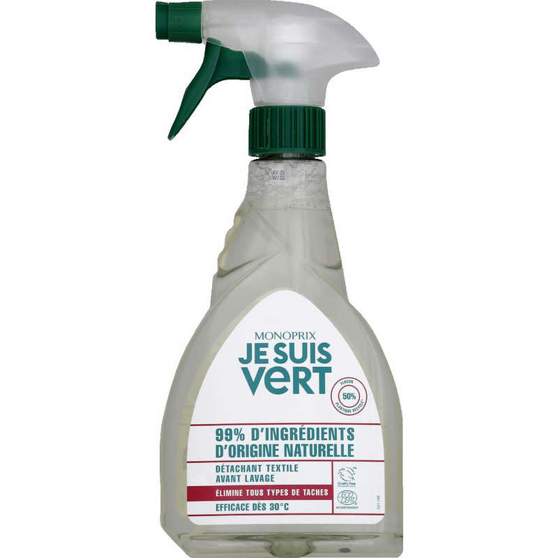 Monoprix Je suis vert Spray détachant 750ml Monoprix Je suis vert Spray détachant 750ml