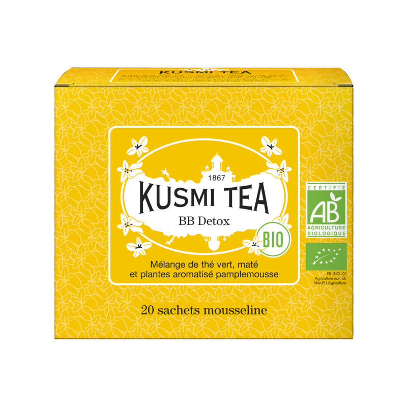 Kusmi Tea Thé Vert En Sachets Bb Detox Bio x20 40g Kusmi Tea Thé Vert En Sachets Bb Detox Bio x20 40g