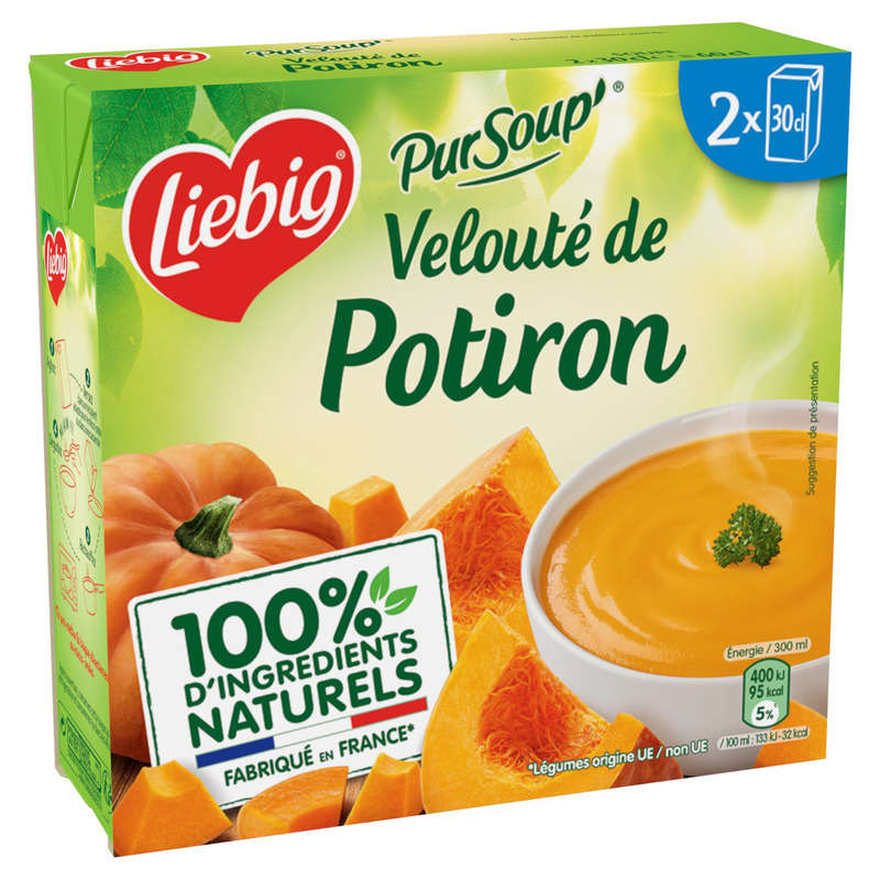 Liebig PurSoup' Velouté de potiron 2x30cl Liebig PurSoup' Velouté de potiron 2x30cl