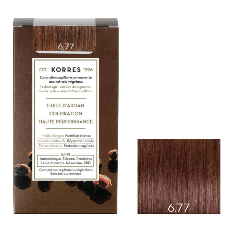 Korres Coloration Huile D'Argan Gianduja 6.77 145ml Korres Coloration Huile D'Argan Gianduja 6.77 145Ml