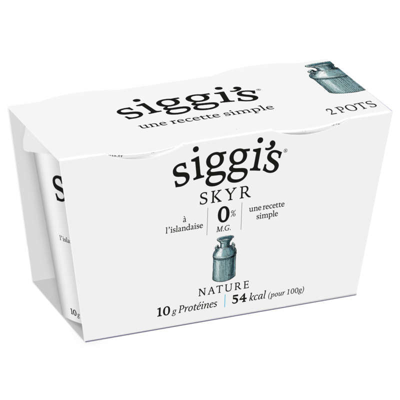 Siggi's Skyr 0% Mg Nature 2x140g Siggi's Skyr 0% Mg Nature 2x140g