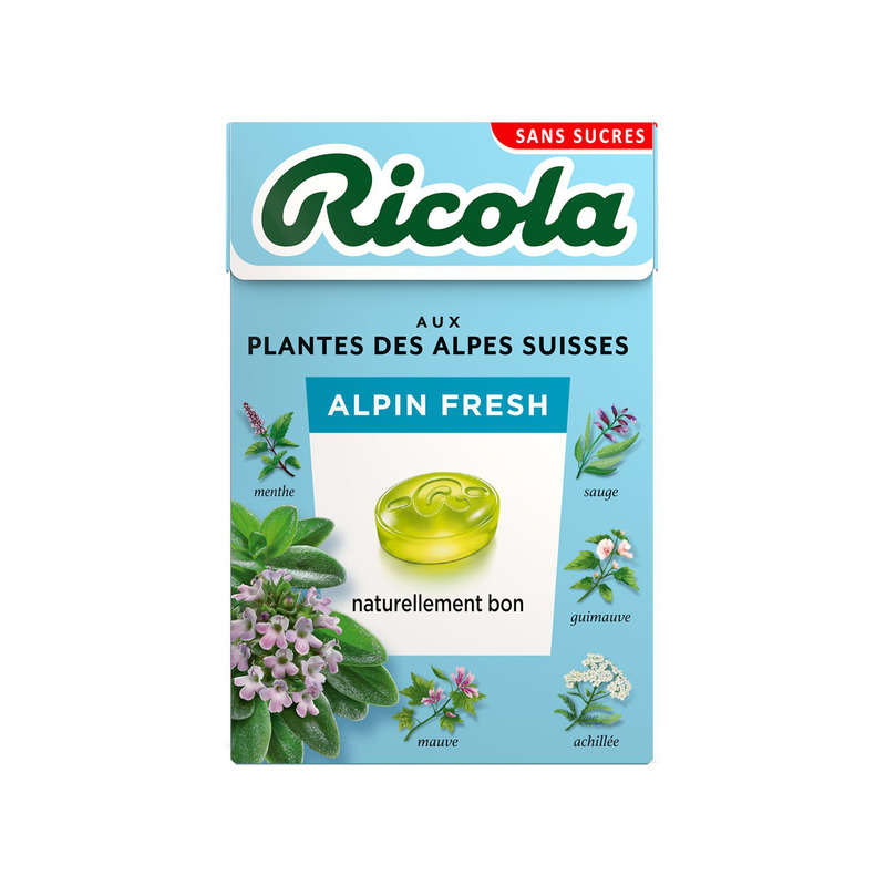 Ricola Bonbons Suisses Aux Plantes Sans Sucres 50g Ricola Bonbons Suisses Aux Plantes Sans Sucres 50g