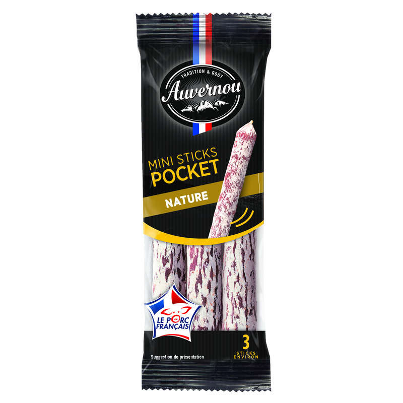 Savernou Mini Stick saucisson sec nature 30g Savernou Mini Stick saucisson sec nature 30g