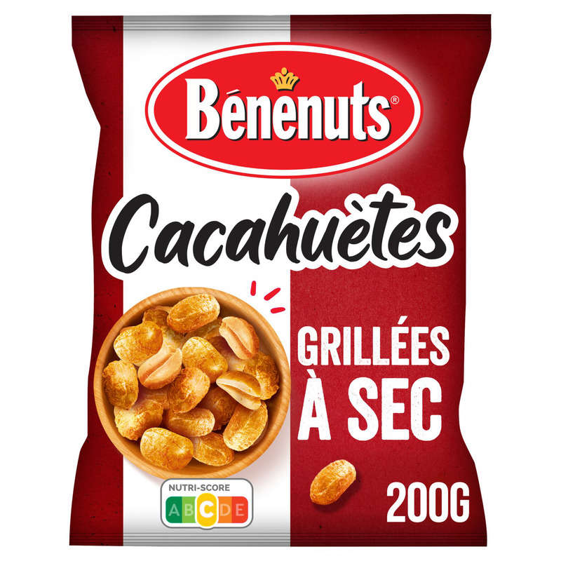 Bénenuts Cacahuètes grillées à sec 200g Bénenuts Cacahuètes grillées à sec 200g