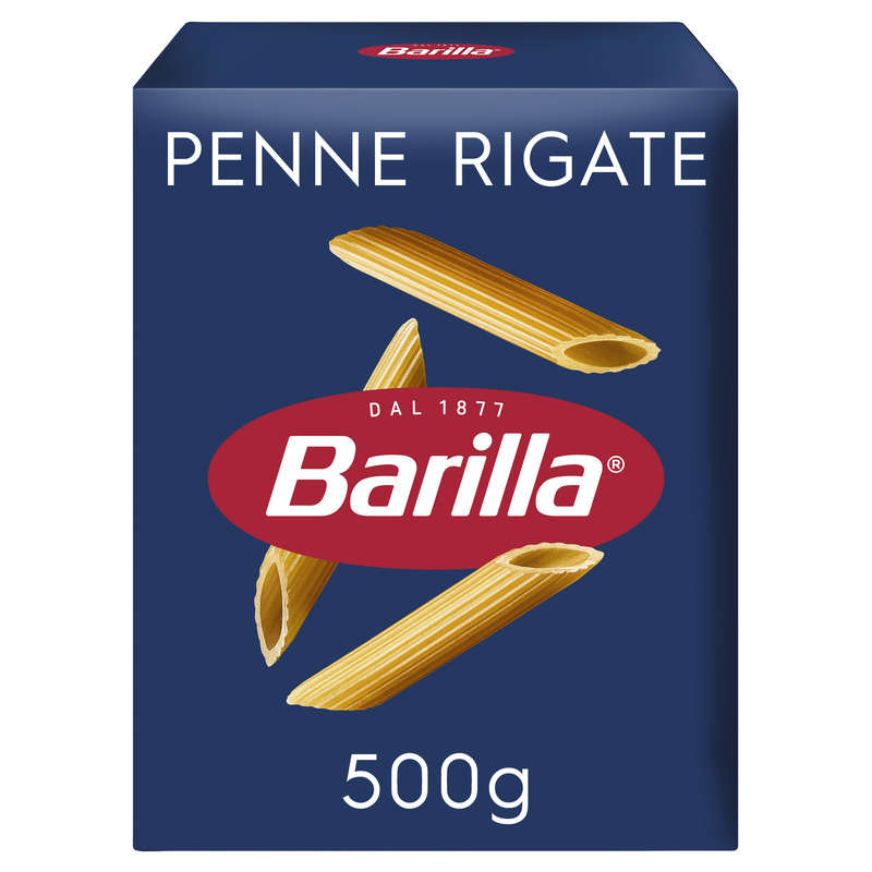 Barilla Pâtes penne rigate 500g Barilla Pâtes penne rigate 500g