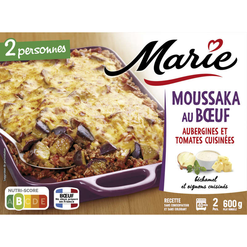 Marie Moussaka au bœuf 600g Marie Moussaka au bœuf 600g