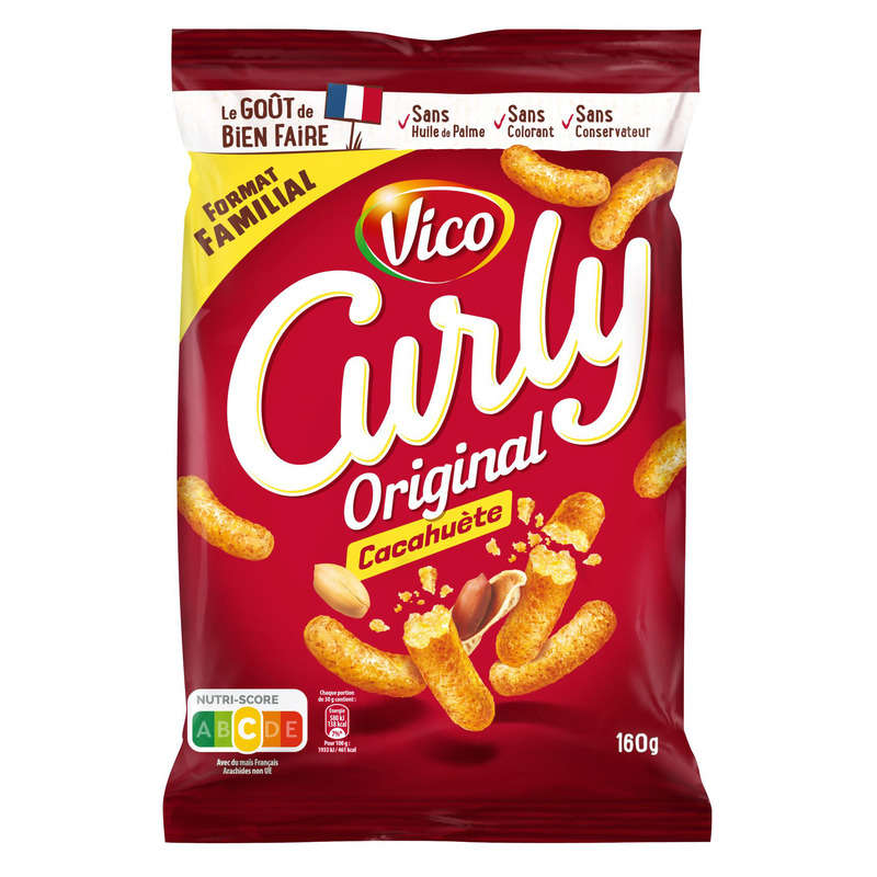 Curly à la cacahuète 160g Curly à la cacahuète 160g