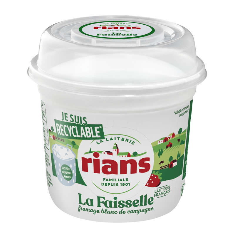 Rians La Faisselle Moulée 6% De Matière Grasse 500g Rians La Faisselle Moulée 6% De Matière Grasse 500g