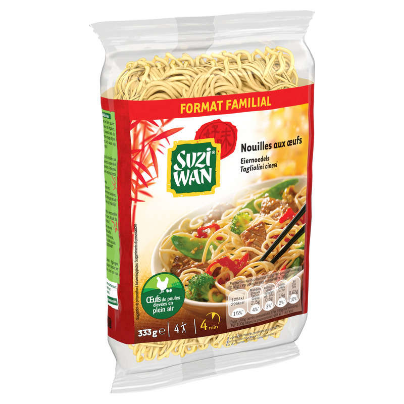 Suzi Wan Nouilles Aux Œufs 333g Suzi Wan Nouilles Aux Œufs 333g