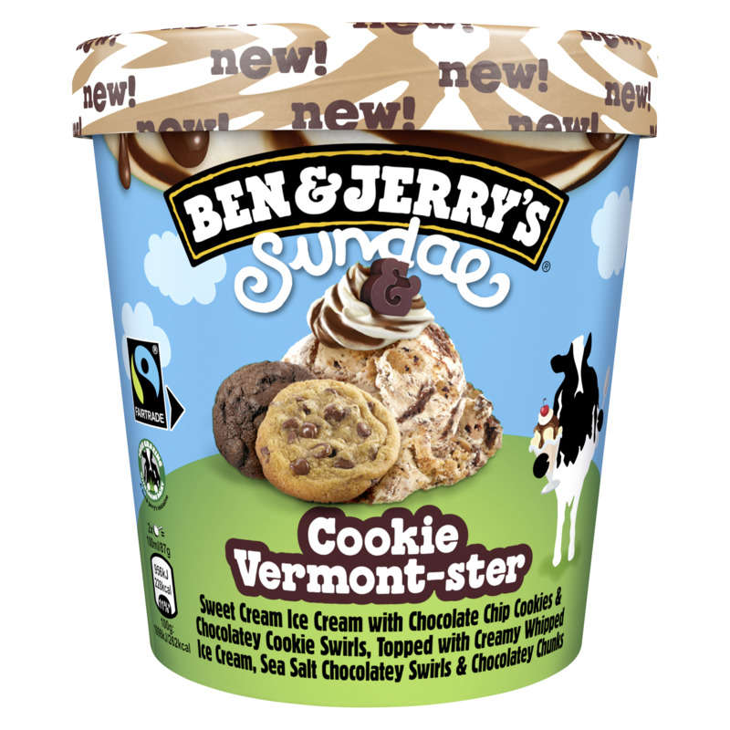 Ben & Jerry's Sundae cookie Vermont-ster 324g Ben & Jerry's Sundae cookie Vermont-ster 324g