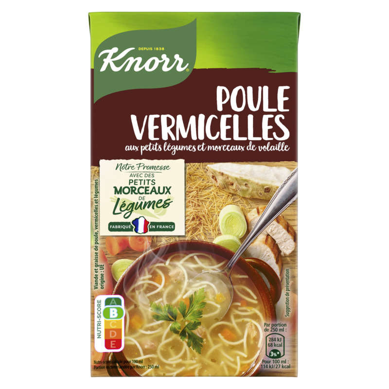 Knorr Soupe Saveurs D'Antan Poule Vermicelles 1L Knorr Soupe Saveurs D'Antan Poule Vermicelles 1L