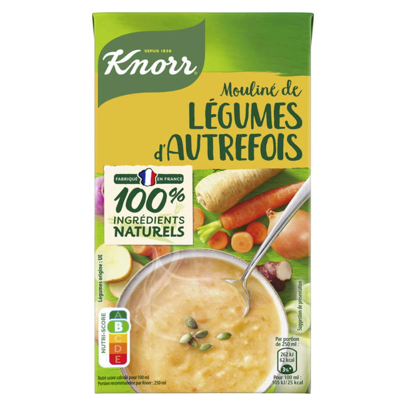 Knorr Soupe Liquide Mouliné aux Légumes d'Autrefois 1L Knorr Soupe Liquide Mouliné aux Légumes d'Autrefois 1L