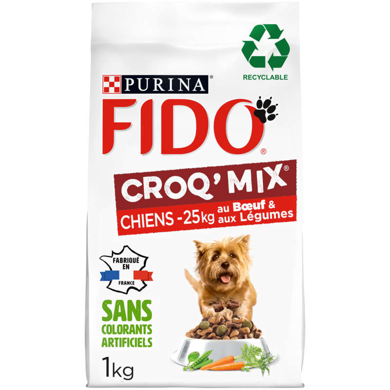 Fido Croquettes Pour Moyens Et Petits Chiens Bœuf Et Légumes 1 kg Fido Croquettes Pour Moyens Et Petits Chiens Bœuf Et Légumes 1 kg