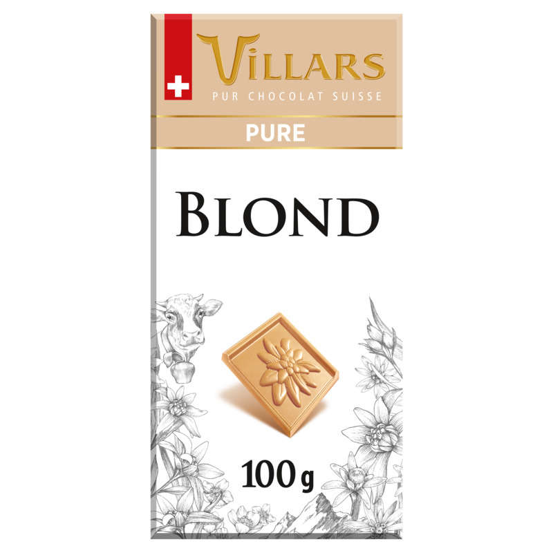 Villars Tablette Chocolat blond pure 100g Villars Tablette Chocolat blond pure 100g
