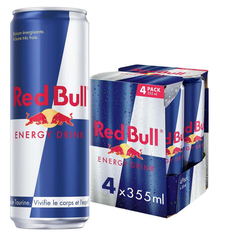 Red Bull Boisson Énergisant Le Pack De 4x35,5cl Red Bull Boisson Énergisant Le Pack De 4x35,5cl