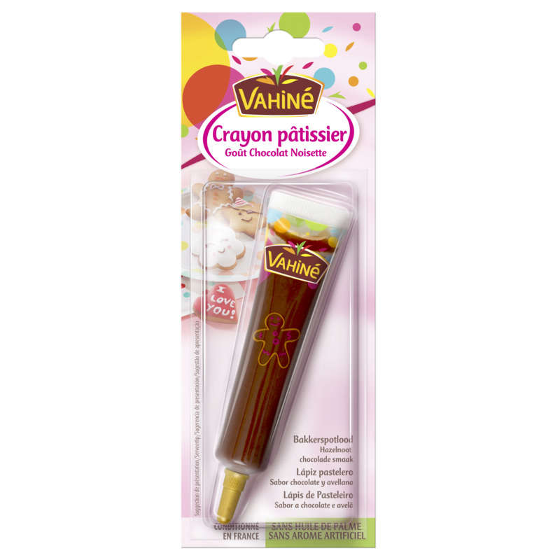Vahiné Crayon pâtissier Goût Chocolat Noisette 23g Vahiné Crayon pâtissier Goût Chocolat Noisette 23g