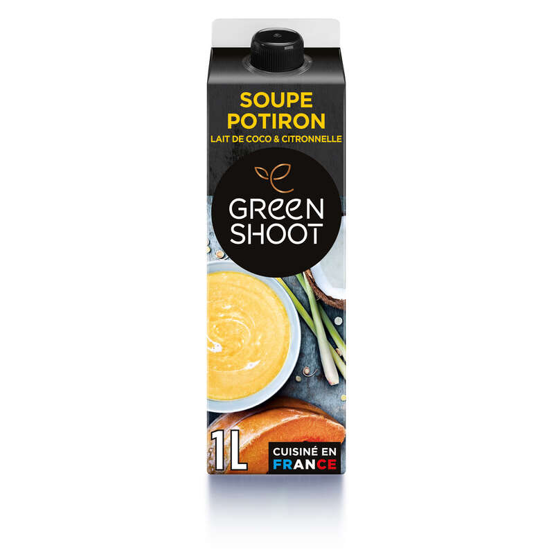 Greenshoot Soupe De Potiron Au Lait De Coco Et À La Citronnelle 1L Greenshoot Soupe De Potiron Au Lait De Coco Et À La Citronnelle 1L