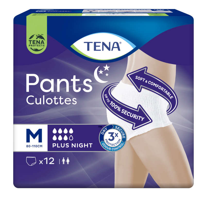 Tena Culottes Nuit Pants Plus Night Medium X12 Tena Culottes Nuit Pants Plus Night Medium X12