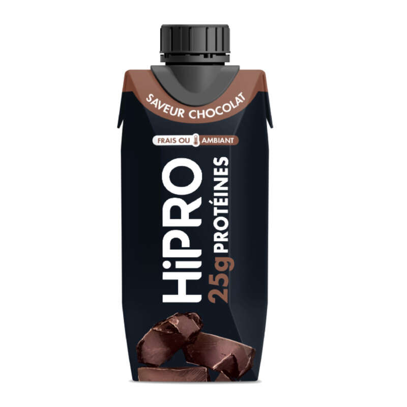 Hipro Yaourt à boire chocolat protéiné 0%MG 1x345g Hipro Yaourt à boire chocolat protéiné 0%MG 1x345g