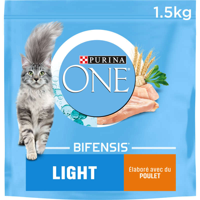Purina One Light Croquettes pour Chat au Poulet et au Blé 1,5kg Purina One Light Croquettes pour Chat au Poulet et au Blé 1,5kg