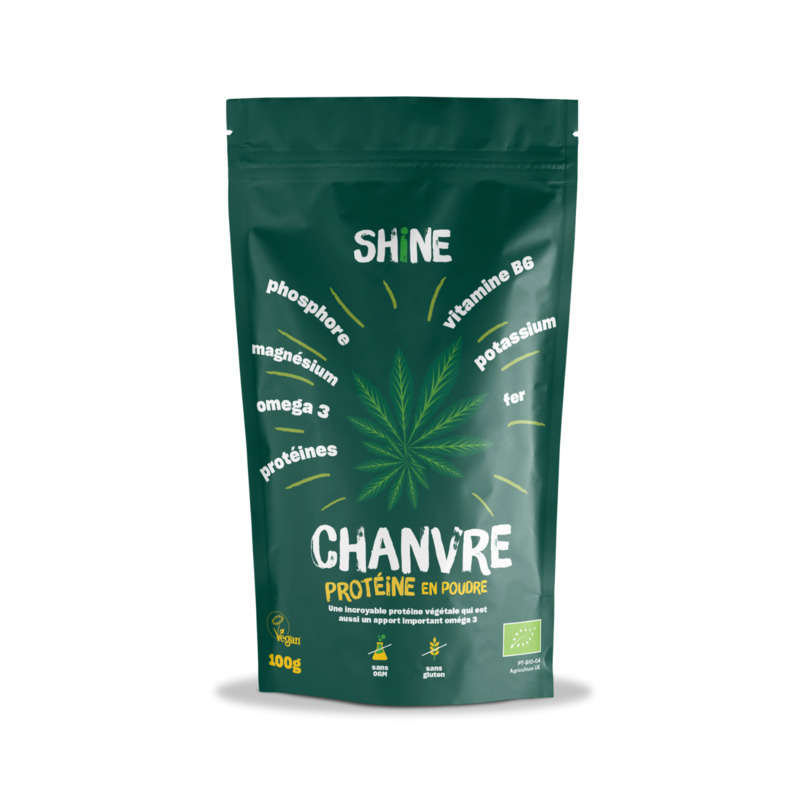 Shine Protéine De Chanvre Bio 100g Shine Protéine De Chanvre Bio 100g