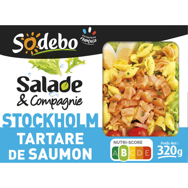 Sodebo Salade & Compagnie Stockholm Saumon Crudités 320g