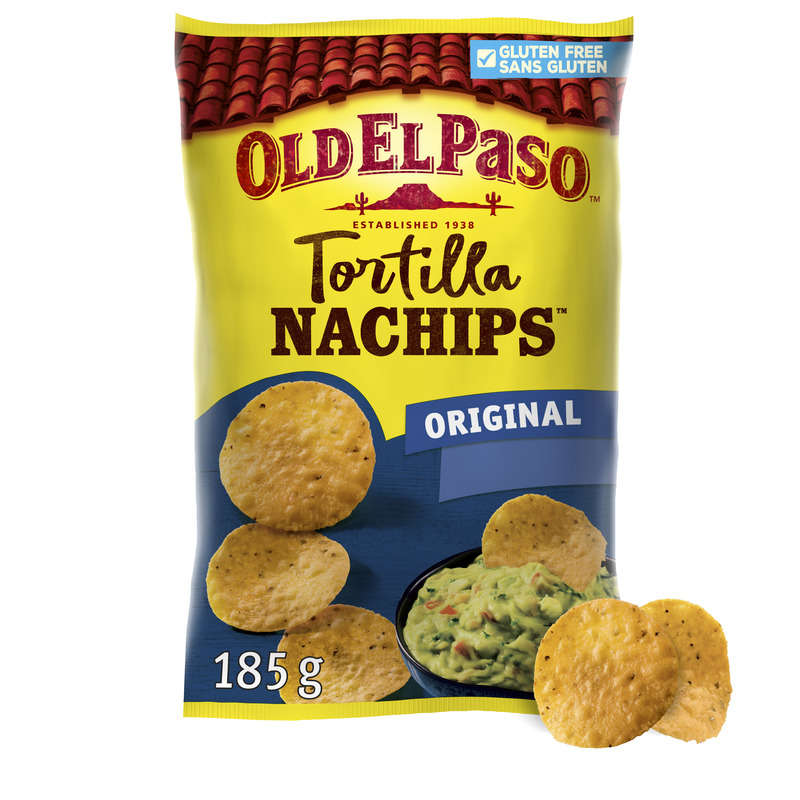 Old El Paso Crunchy nachips original 185g Old El Paso Crunchy nachips original 185g