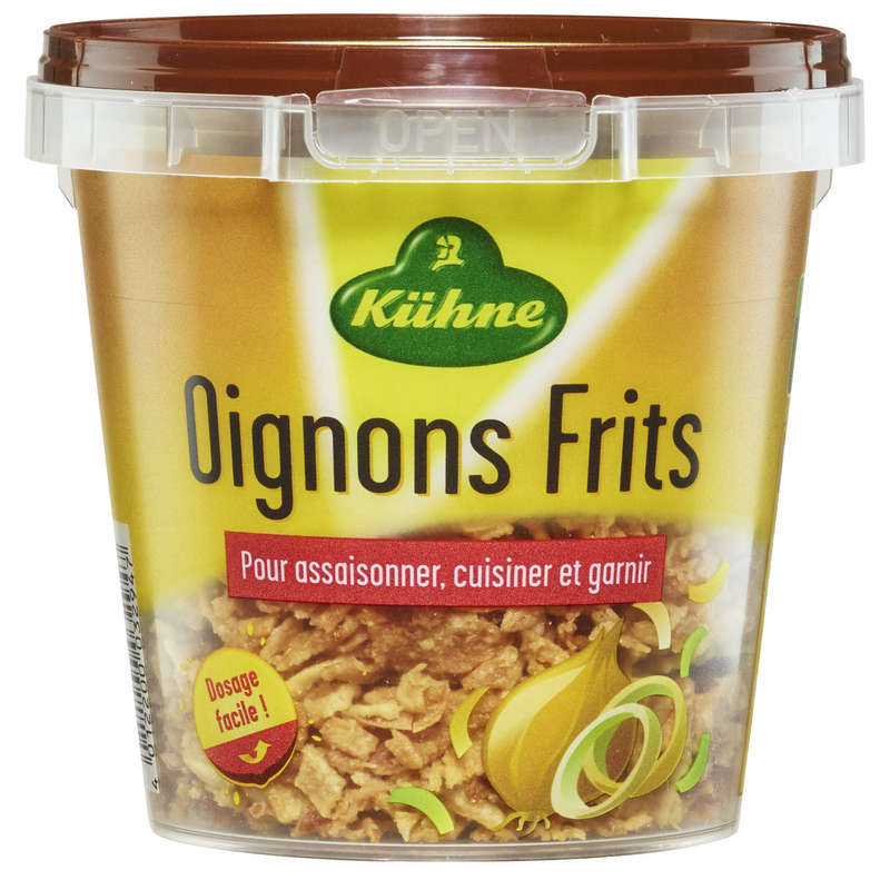 Kühne Oignons frits boîte 100g Kühne Oignons frits boîte 100g