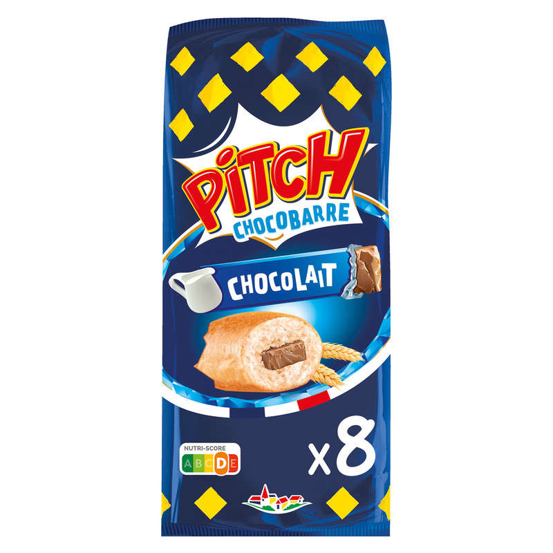 Pitch - Pitch Brioche choco barre lait - x8 300g Pitch - Pitch brioche choco barre lait - x8 300g
